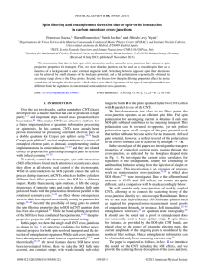 Spin filtering and entanglement detection due to spin-orbit interaction