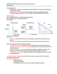 SECTION 9: Behind the Demand Curve: Theory of Consumer Choice  Need to Know:    Calculating elasticity 