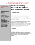 Policy On Branding Standards For Editorial, Web And Visual Content