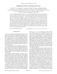 Dephasing of electrons in mesoscopic metal wires * F. Pierre, A. B. Gougam,