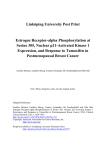 Linköping University Post Print Estrogen Receptor-alpha Phosphorylation at