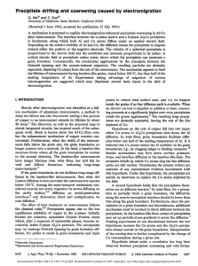 Precipitate  drifting  and  coarsening  caused ... of