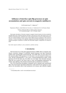 Influence of interface spin-flip processes on spin