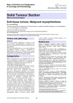 Solid Tumour Section Soft tissue tumors: Malignant myoepithelioma in Oncology and Haematology