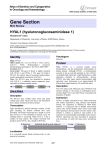 Gene Section HYAL1 (hyaluronoglucosaminidase 1) Atlas of Genetics and Cytogenetics
