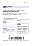 Gene Section PLA2G4A (phospholipase A2, group IVA (cytosolic, calcium dependent))