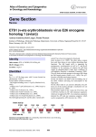 Gene Section ETS1 (v ets erythroblastosis virus E26 oncogene homolog 1 (avian))