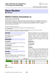 Gene Section HDAC2 (histone deacetylase 2)  Atlas of Genetics and Cytogenetics