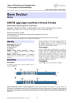 Gene Section GSK3B (glycogen synthase kinase 3 beta) in Oncology and Haematology
