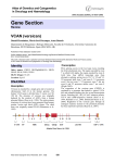 Gene Section VCAN (versican)  Atlas of Genetics and Cytogenetics