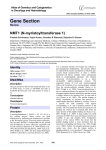 Gene Section NMT1 (N-myristoyltransferase 1) Atlas of Genetics and Cytogenetics