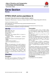 Gene Section HTRA3 (HtrA serine peptidase 3) Atlas of Genetics and Cytogenetics