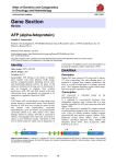 Gene Section AFP (alpha fetoprotein) -