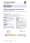 Gene Section SFRP2 (secreted frizzled-related protein 2) Atlas of Genetics and Cytogenetics