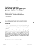 Récidives locorégionales du cancer du sein : y a-t-il une place