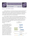 G ENNOVATIONS Genome-wide miRNA Analyses Genomics Core Newsletter