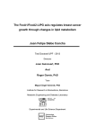 Juan Felipe Slebe Concha The FoxA1/FoxA2-LIPG axis regulates breast cancer