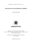 Mycobacterium avium infections in children  Johanna Thegerström