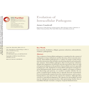 Evolution of Intracellular Pathogens Further