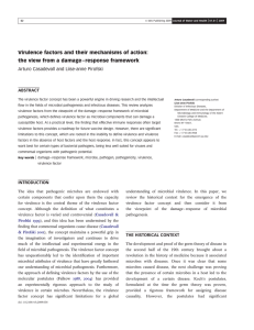 Virulence factors and their mechanisms of action: ABSTRACT