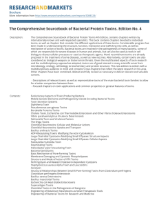 The Comprehensive Sourcebook of Bacterial Protein Toxins. Edition No. 4 Brochure