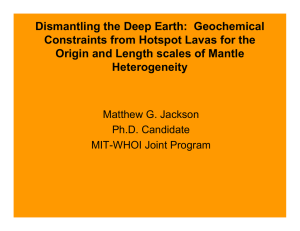 Dismantling the Deep Earth:  Geochemical