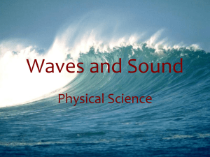 Waves and Sound Physical Science