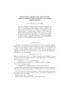 IDEMPOTENT RESIDUATED STRUCTURES: SOME CATEGORY EQUIVALENCES AND THEIR APPLICATIONS