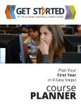 course PLANNER GET ST RTED Plan Your