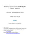 Modeling of Charge Transport in Ion Bipolar Junction Transistors