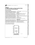 LMX2216 0.1 GHz to 2.0 GHz Low Noise Amplifier/Mixer 0.1