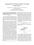 Lumped Electro-Thermal Model of On-chip Interconnects