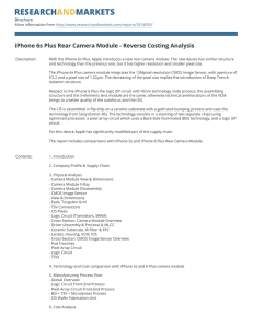iPhone 6s Plus Rear Camera Module - Reverse Costing Analysis Brochure