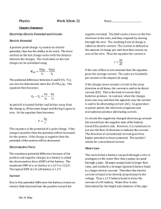 Physics     Week 3(Sem. 2)