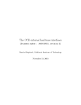 The CCB external hardware interfaces