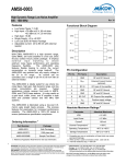 AM50-0003 High Dynamic Range Low Noise Amplifier 800 - 1000 MHz