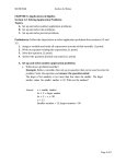 CHAPTER 3: Applications of Algebra Section 3.2: Solving Application Problems Topics: A.