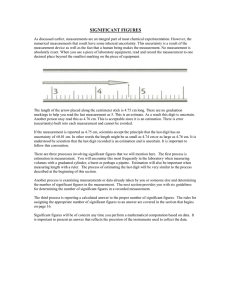 SIGNIFICANT FIGURES