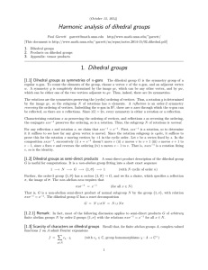 Harmonic analysis of dihedral groups