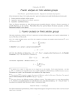 Fourier analysis on finite abelian groups