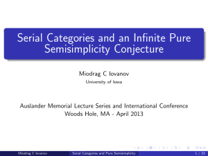 Serial Categories and an Infinite Pure Semisimplicity Conjecture