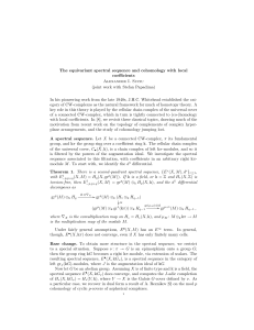 The equivariant spectral sequence and cohomology with local coefficients Alexander I. Suciu