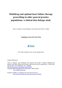 Multidrug and optimal heart failure therapy prescribing in older general practice