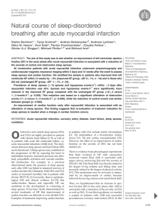 Natural course of sleep-disordered breathing after acute myocardial infarction