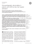 Echocardiographic abnormalities in patients with COPD at their first hospital admission