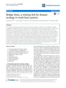 Bridge hosts, a missing link for disease ecology in multi-host systems