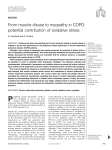 From muscle disuse to myopathy in COPD: REVIEW