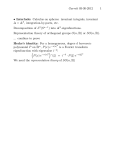 Garrett 03-30-2012 1 • Interlude: Calculus on spheres: invariant integrals, invariant