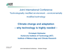 – Joint International Conference Climate change and adaptation