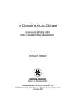 A Changing Arctic Climate Science and Policy in the